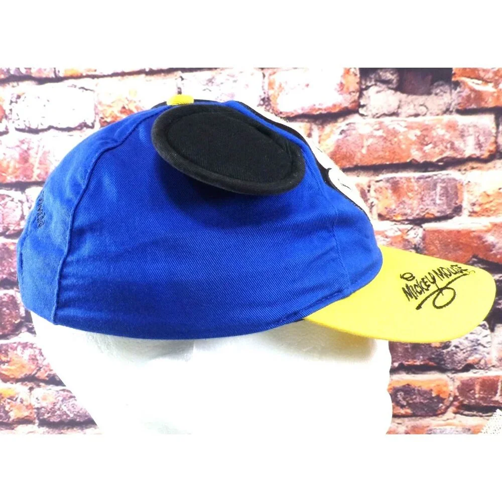 Disney Mickey Mouse Youth Cap‎ W/ 3D Ears & Yellow Brim